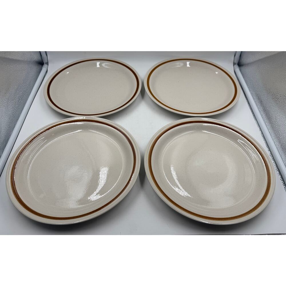 VTG Set of 4 Old Brook collection stoneware Stone Castle Japan